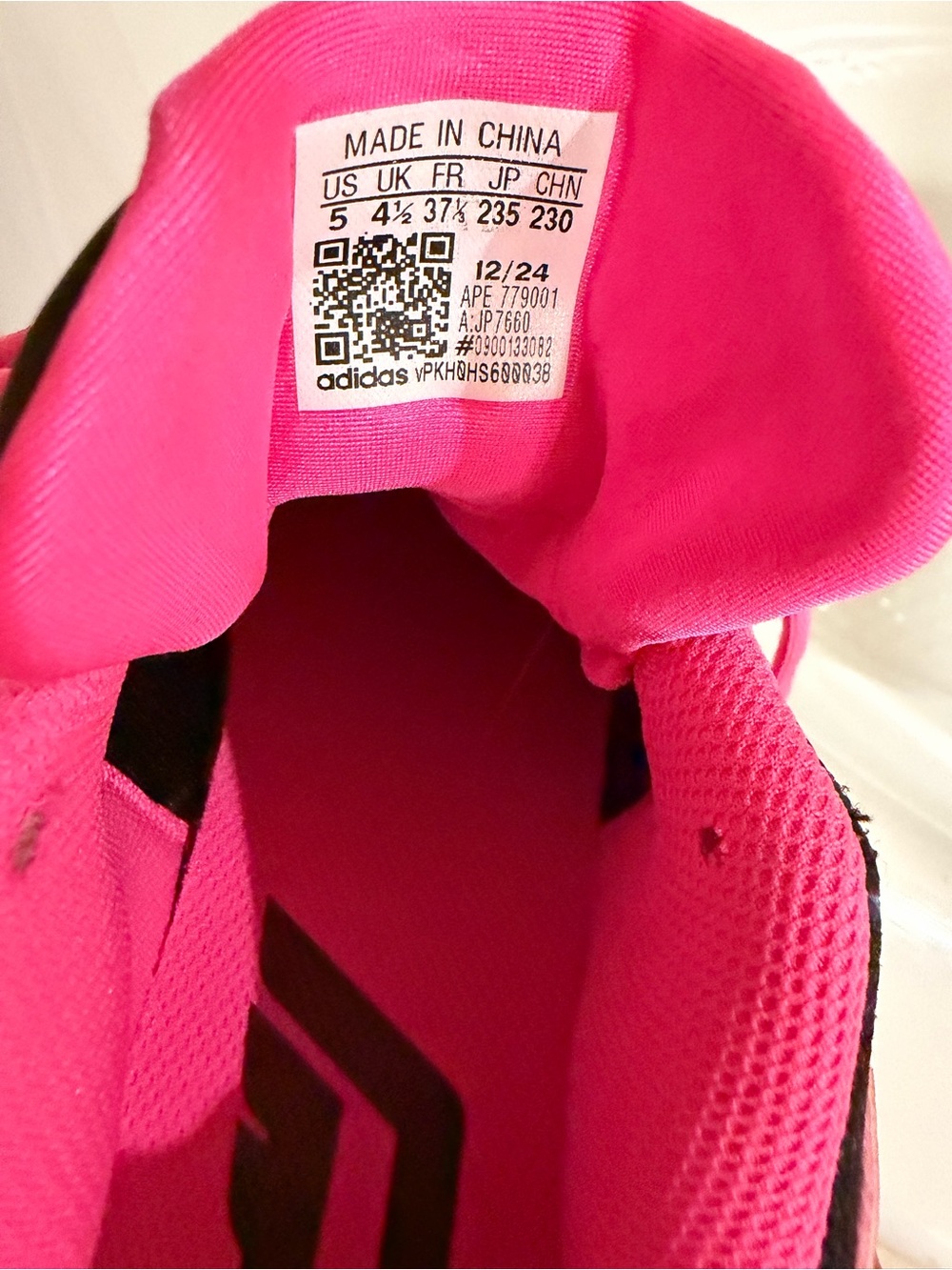 adidas Dame Certified 3 J Pink and Black Basketball Sneakers - Picture 5 of 6